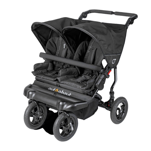 Out n About Nipper GT Double Pushchair in Black Raven Double & Twin Prams NIPGT-02RB