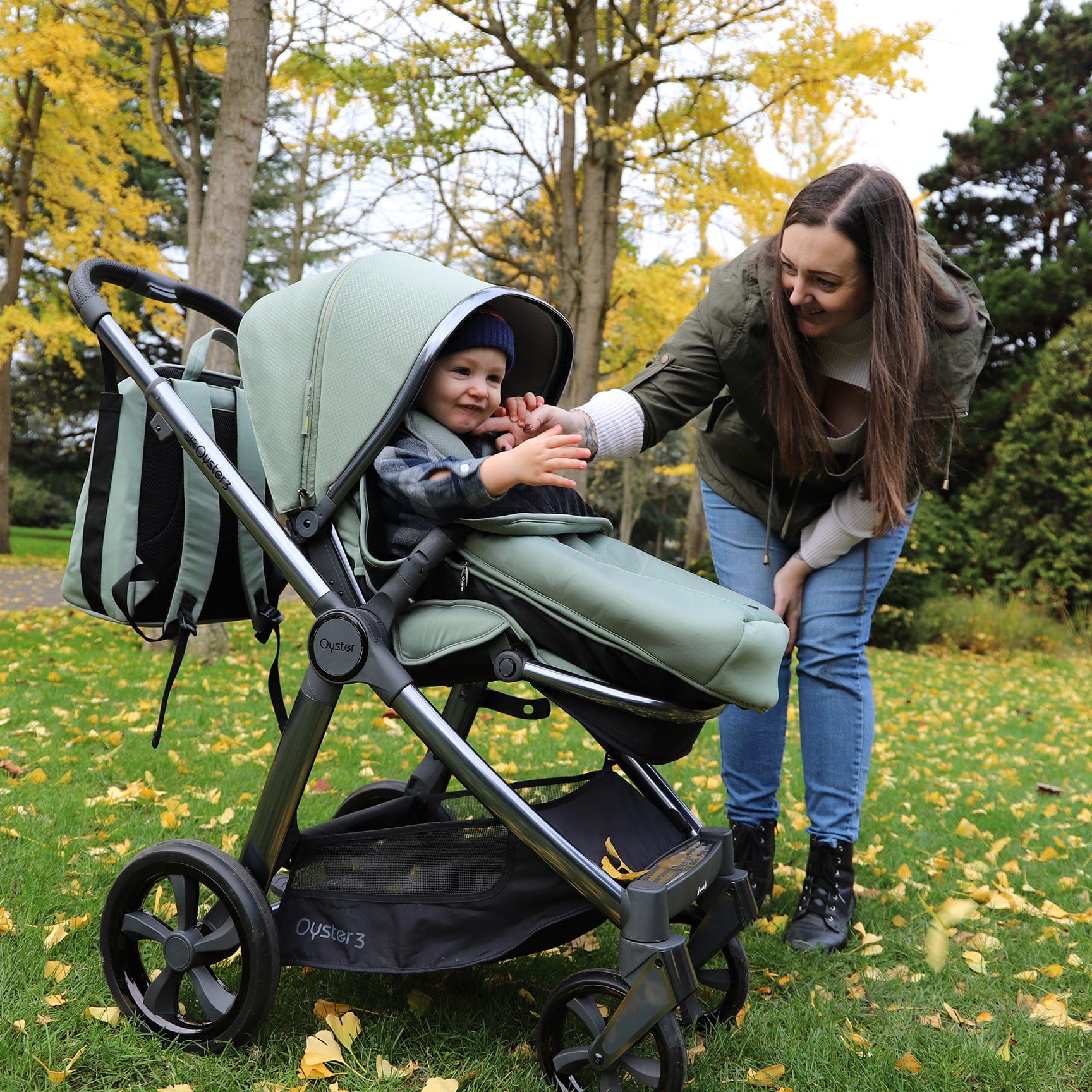 BabyStyle Oyster3 Pram & Carrycot Spearmint Baby Prams