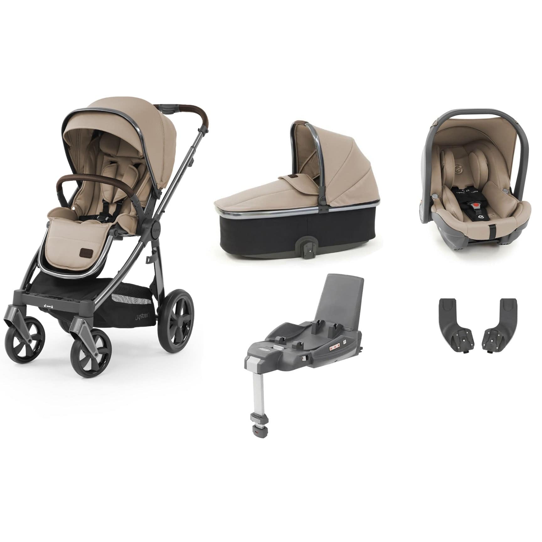 Babystyle Oyster 3 Essential Bundle with Car Seat in Butterscotch Travel Systems 9111-BTS 5060711564630