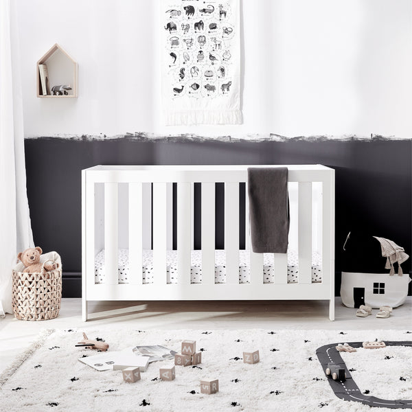 Silver Cross Finchley White Cot Bed Cot Beds SX8169 5055836924926