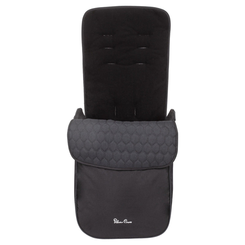 Silver Cross Pop Footmuff Black Footmuffs & Liners