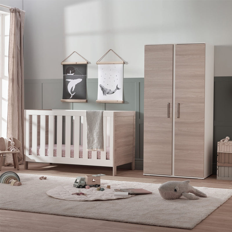 Silver Cross Finchley Oak 2-Piece Wardrobe Roomset Silver Cross Roomsets 8233-FIN 5055836924247