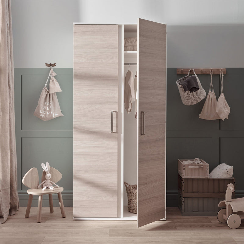 Silver Cross Finchley Oak 2-Piece Wardrobe Roomset Silver Cross Roomsets 8233-FIN 5055836924247