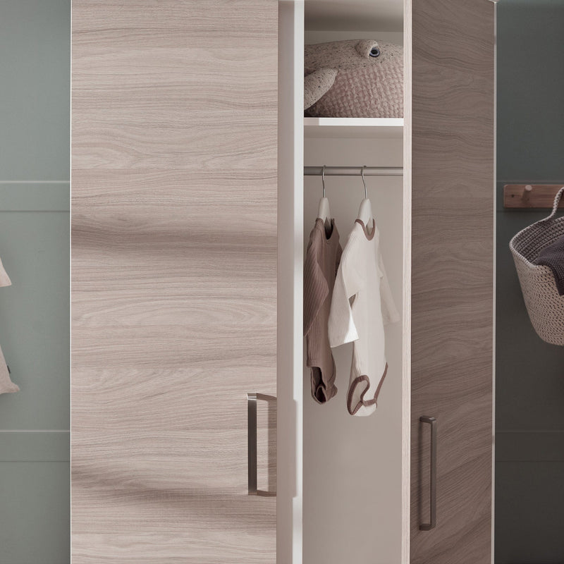 Silver Cross Finchley Oak 2-Piece Wardrobe Roomset Silver Cross Roomsets 8233-FIN 5055836921574