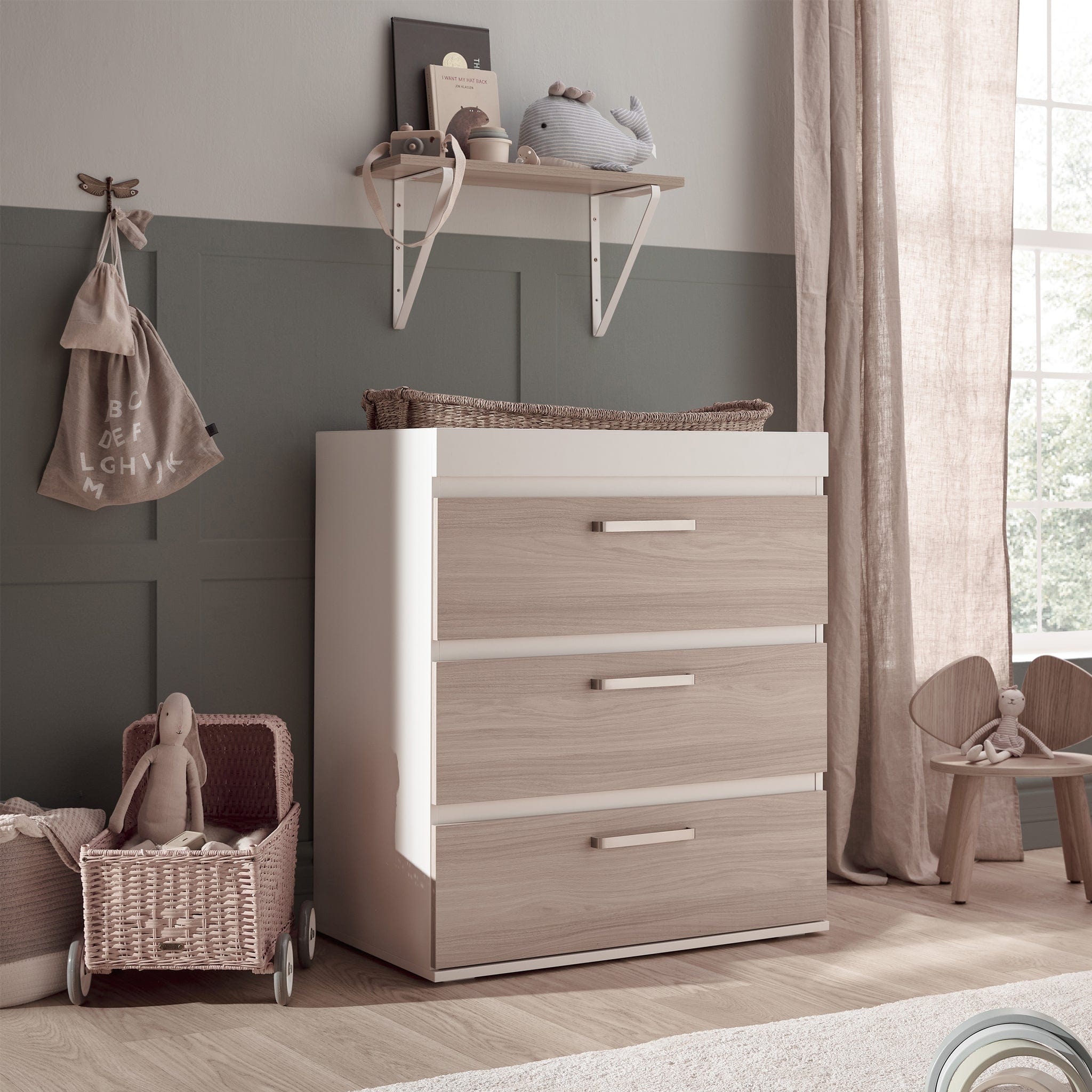 Silver Cross Finchley Oak 3-Piece Nursery Roomset Silver Cross Roomsets 8234-FIN 5055836924209