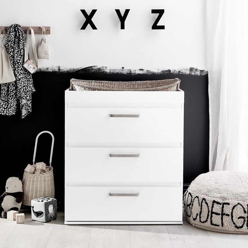 Silver Cross Finchley White 2-Piece Dresser Roomset Silver Cross Roomsets