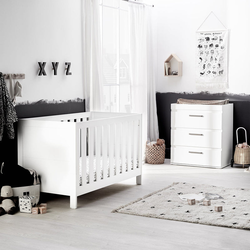 Silver Cross Finchley White 2-Piece Dresser Roomset Silver Cross Roomsets