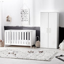 Silver Cross Finchley White 2-Piece Wardrobe Roomset Silver Cross Roomsets