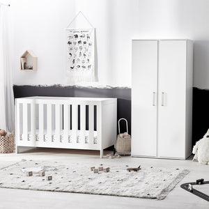 You added <b><u>Silver Cross Finchley White 2-Piece Wardrobe Roomset</u></b> to your cart.