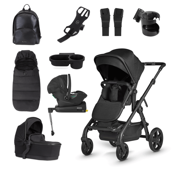 Silver Cross Wave & Ultimate Pack in Onyx Travel Systems KTWU.OX 5055836926128