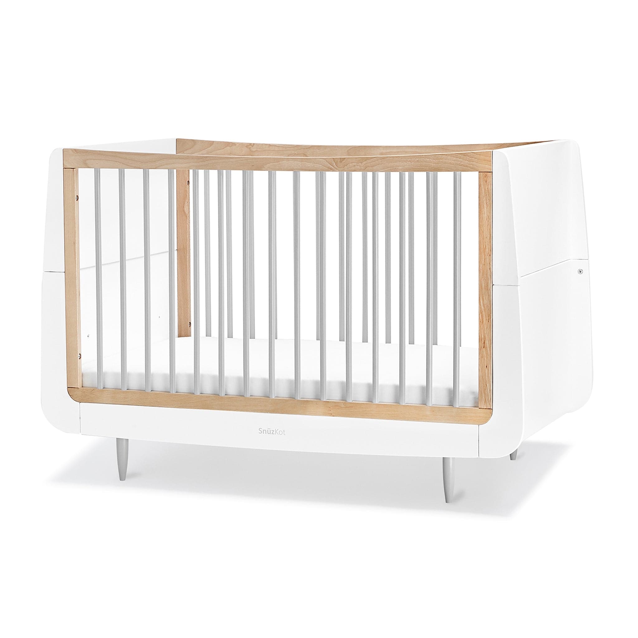 SnüzKot Skandi Cot Bed in Grey Cot Beds FN005SD 5060157946236