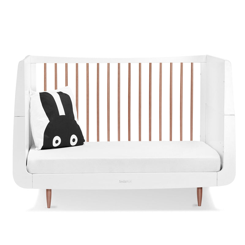 SnüzKot Skandi Cot Bed in Rose Gold Cot Beds FN005SJ 5060157943792