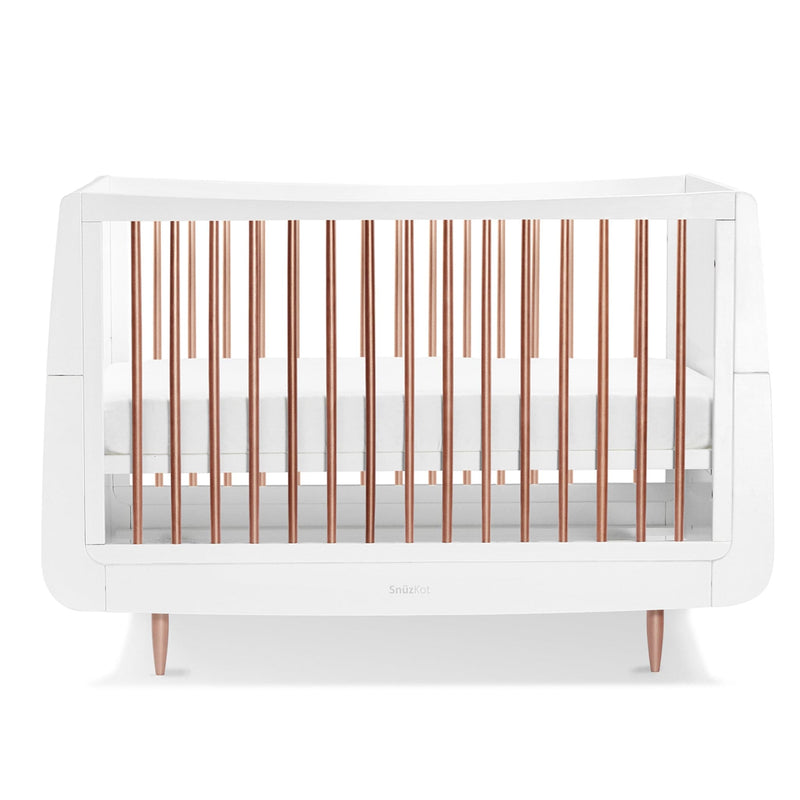 SnüzKot Skandi Cot Bed in Rose Gold Cot Beds FN005SJ 5060157943792