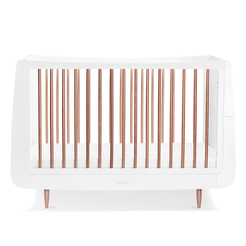 SnüzKot Skandi Cot Bed in Rose Gold Cot Beds FN005SJ 5060157943792