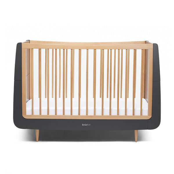 SnüzKot Skandi Cot Bed in Slate Cot Beds FN005GE 5060730241352
