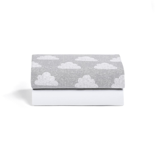 SnüzPod Fitted Crib Sheets 2pk Cloud Nine Cot & Cot Bed Sheets BD028BH 5060730240416