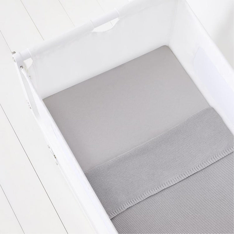 SnüzPod Fitted Crib Sheets 2pk Grey Cot & Cot Bed Sheets BD028BM 5060730240485