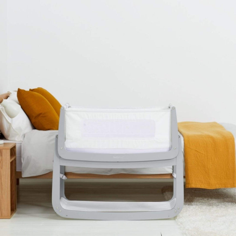 SnüzPod 4 Bedside Crib Dove Grey Cribs FN014D 5060730241581