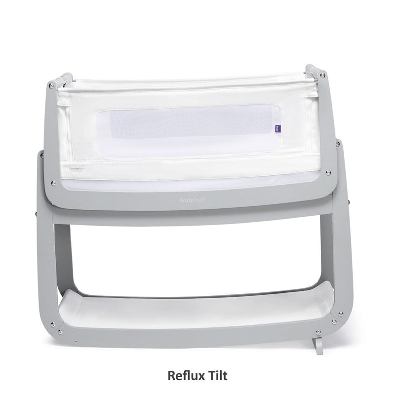 SnüzPod 4 Bedside Crib Dove Grey Cribs FN014D 5060730241581