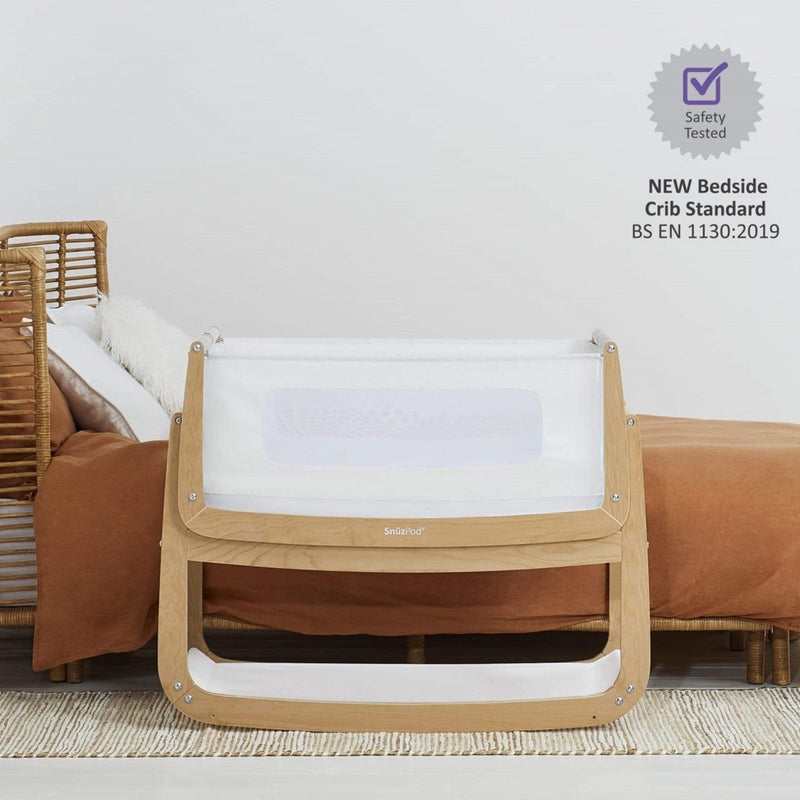 SnüzPod 4 Bedside Crib Natural Cribs FN014C 5060730241574