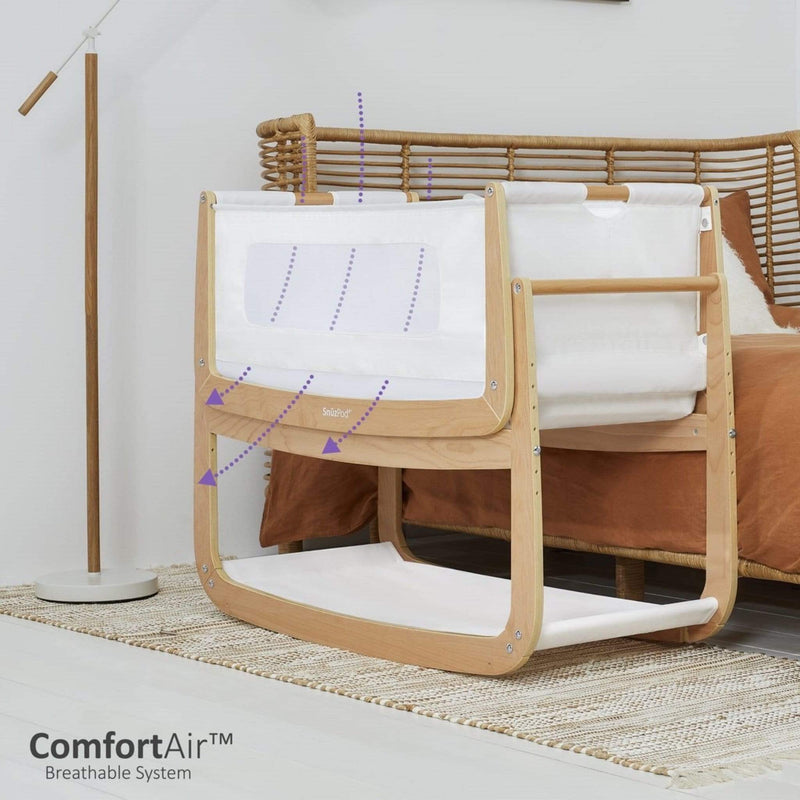 SnüzPod 4 Bedside Crib Natural Cribs FN014C 5060730241574