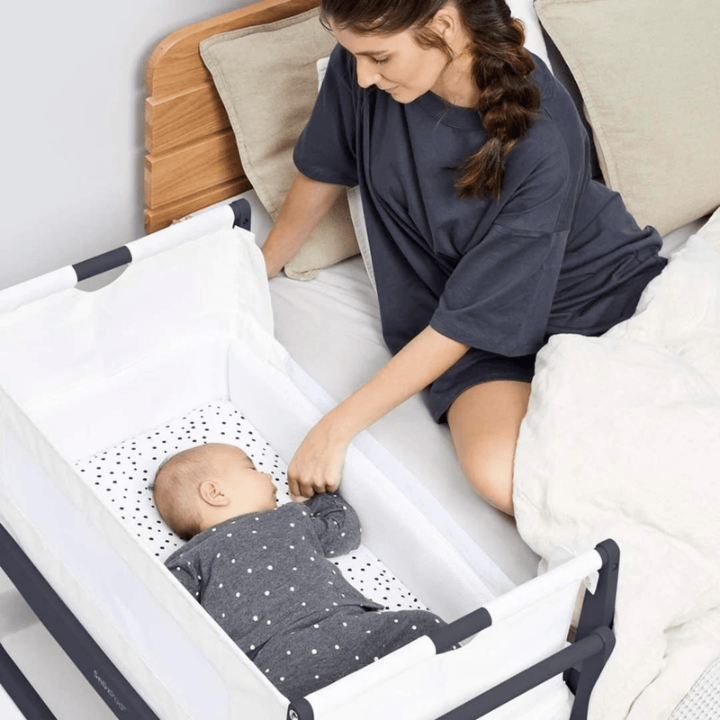 SnüzPod 4 Bedside Crib Navy Cribs FN014G 5060730241611