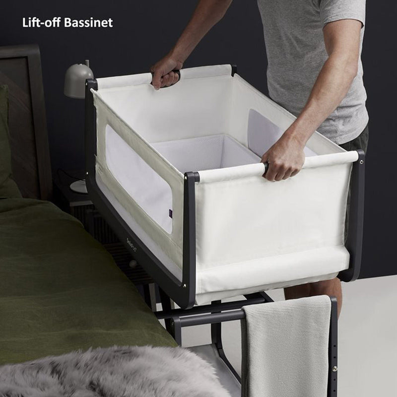 SnüzPod 4 Bedside Crib Slate Cribs FN014E 5060730241598