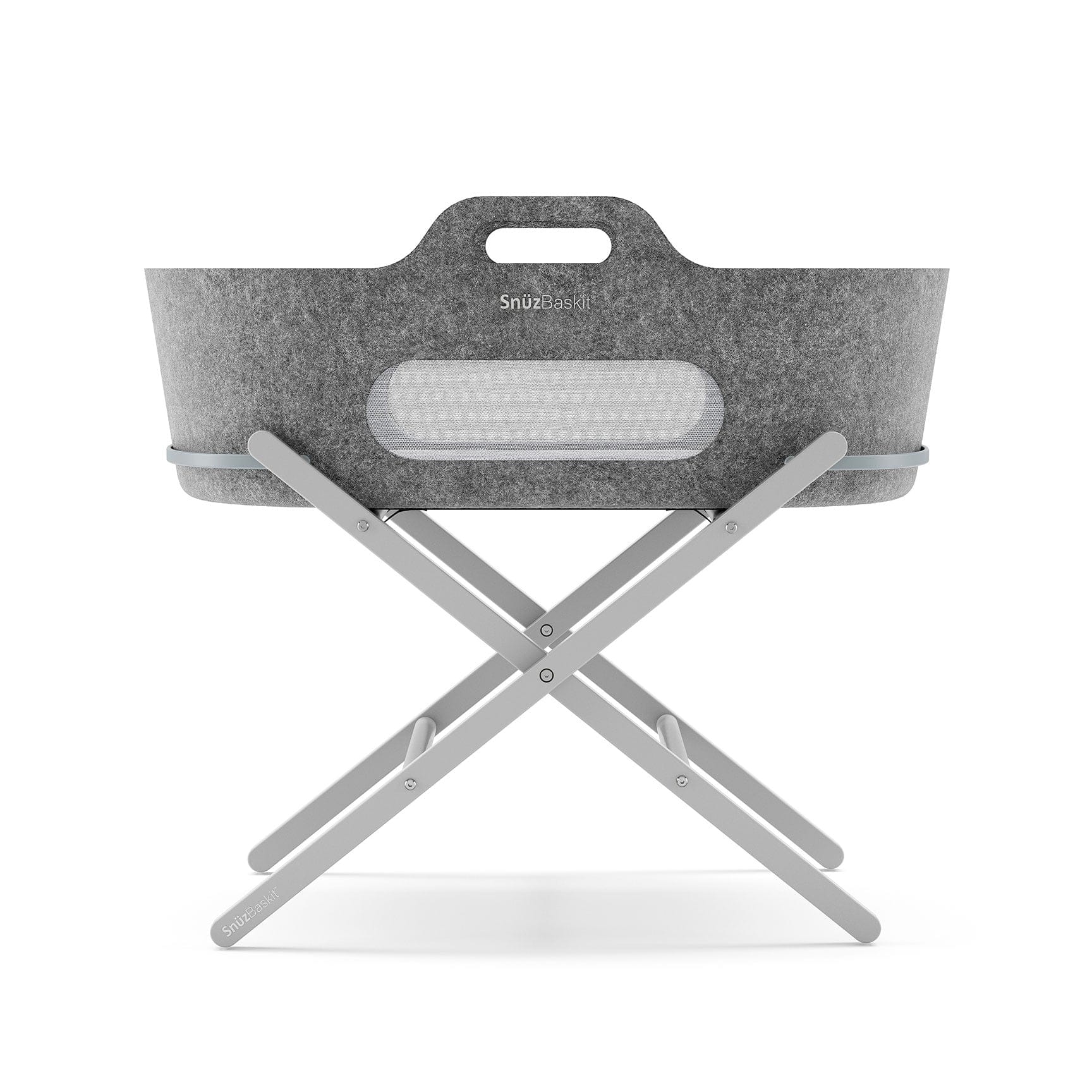 SnüzPod Baskit with Dove Stand in Dark Grey Moses Baskets & Stands FSB001BB