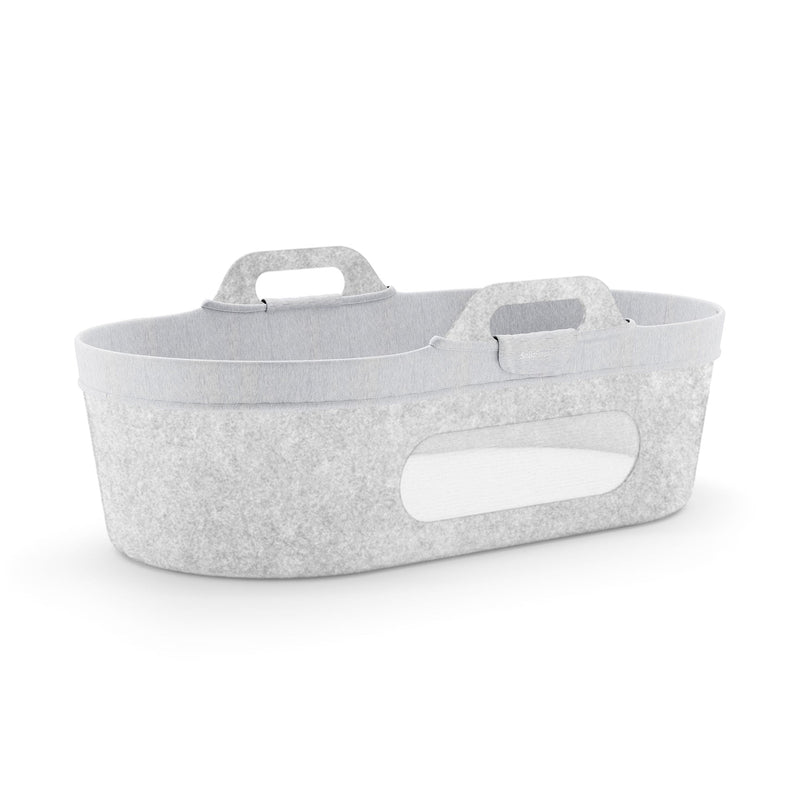 SnüzPod Moses Baskit Liner in Light Grey Marl Moses Baskets & Stands AC030B 5060730244049