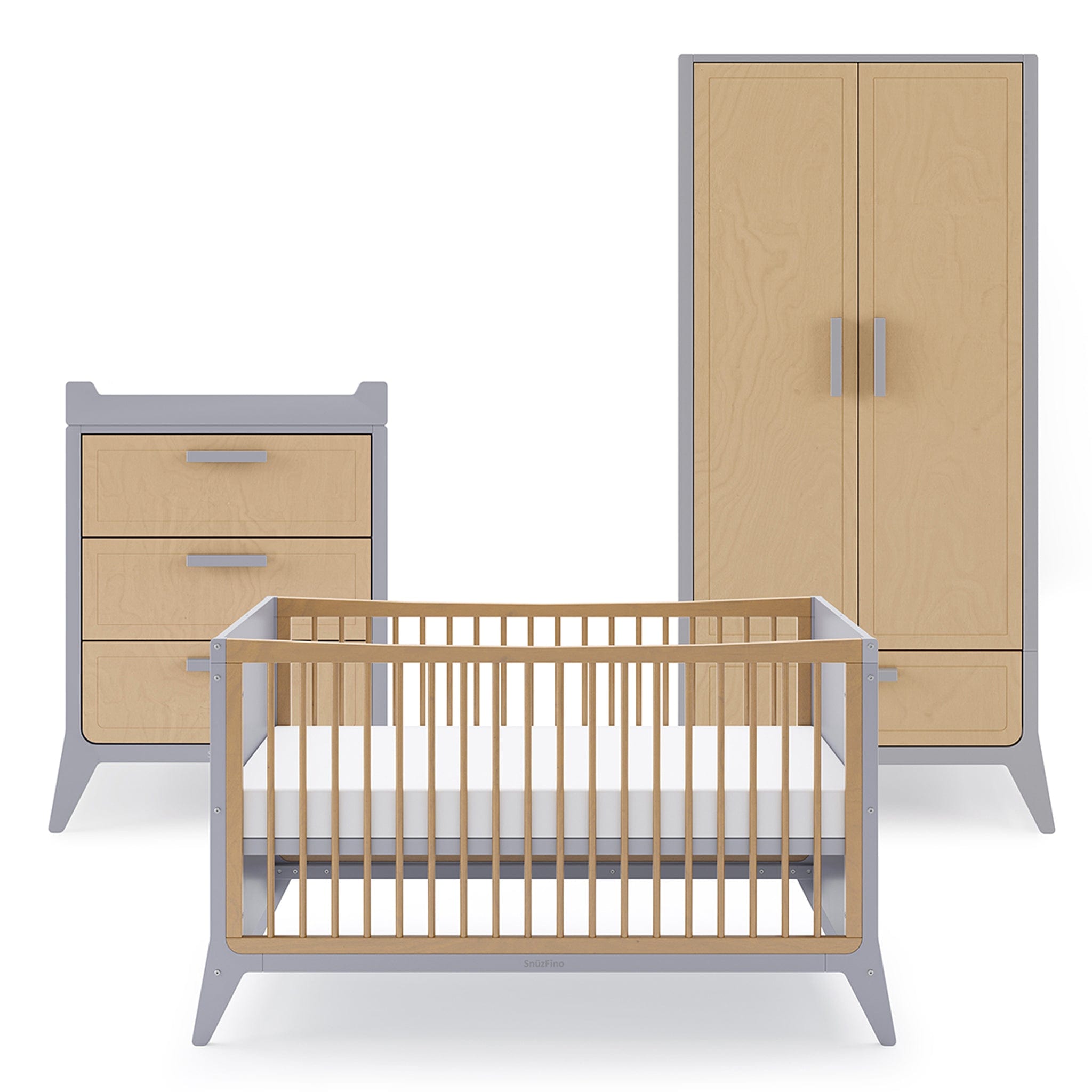 SnuzFino 3 Piece Nursery Furniture Set in Dove Nursery Room Sets FN027D