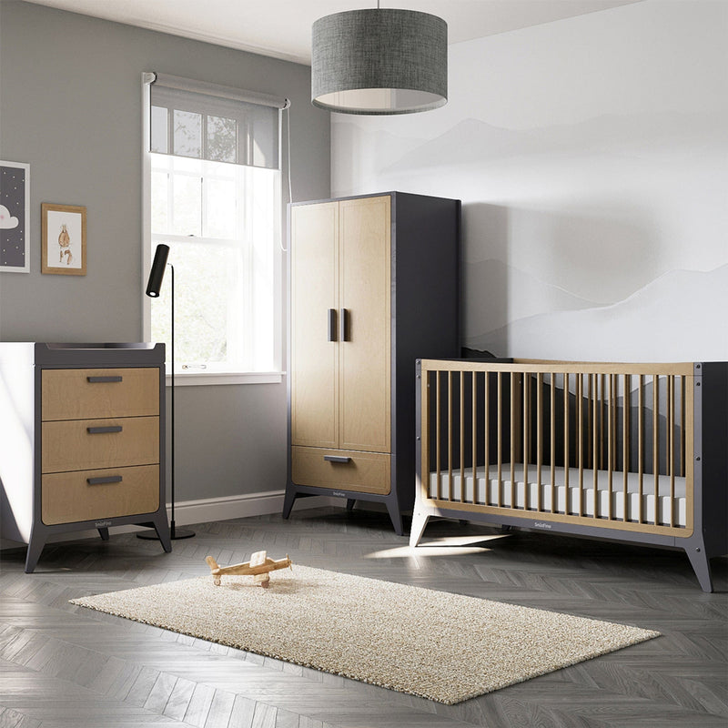 SnuzFino 3 Piece Nursery Furniture Set in Slate Nursery Room Sets