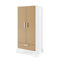 SnuzFino 3 Piece Nursery Furniture Set in White Natural Nursery Room Sets FN027B