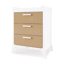 SnuzFino 3 Piece Nursery Furniture Set in White Natural Nursery Room Sets FN027B