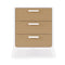 SnuzFino 3 Piece Nursery Furniture Set in White Natural Nursery Room Sets FN027B