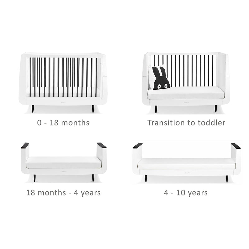 SnüzKot Skandi 2 Piece Nursery Furniture Set in Mono Nursery Room Sets FN007SF 5060157946557