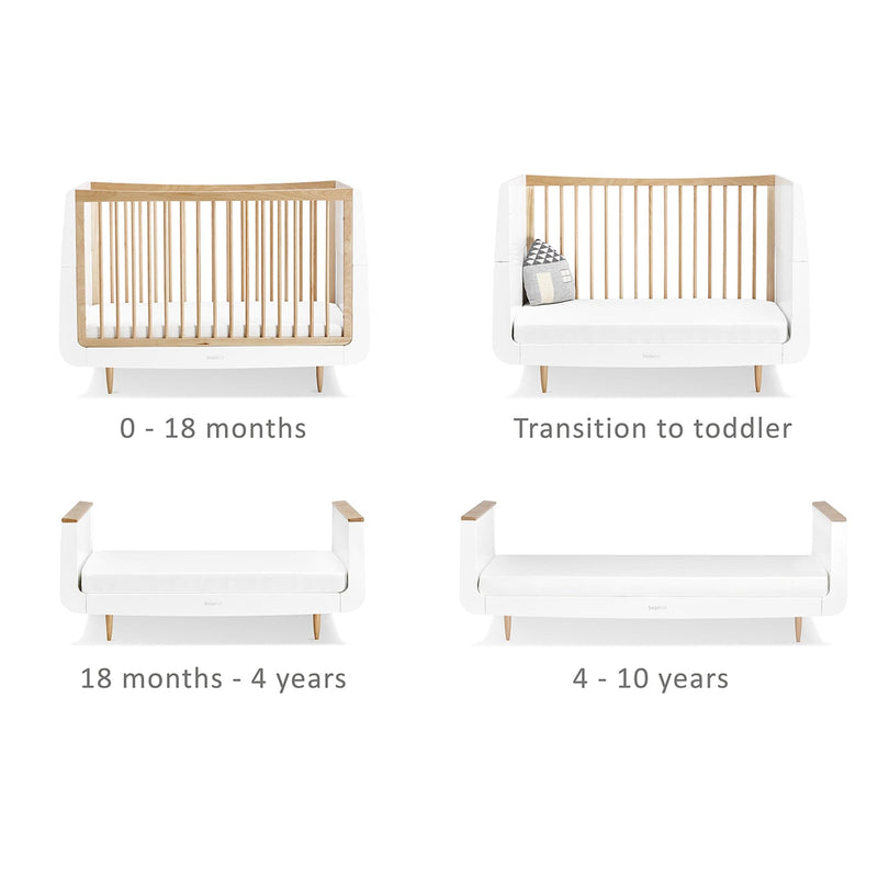 SnüzKot Skandi 2 Piece Nursery Furniture Set in Natural Nursery Room Sets FN007SE 5060157946540