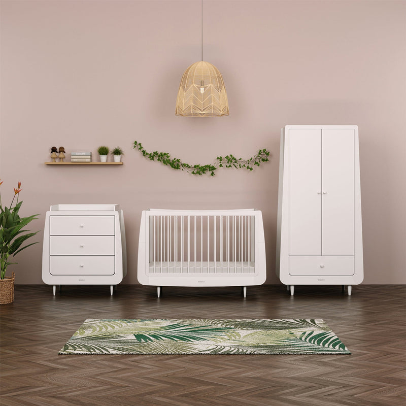 SnüzKot Skandi 3 Piece Nursery Furniture Set in White Nursery Room Sets 11303-SK-WHT 5060730242458