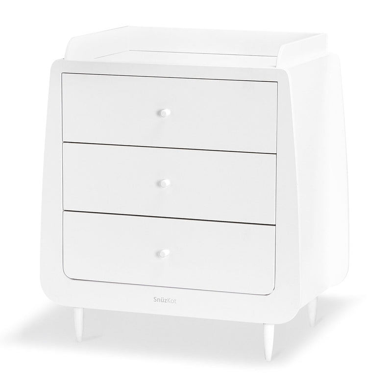 SnüzKot Skandi 3 Piece Nursery Furniture Set in White Nursery Room Sets 11303-SK-WHT 5060730242458