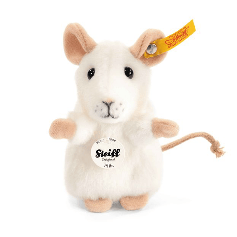 Steiff Pilla Mouse White Soft Animals 056215 4001505056215