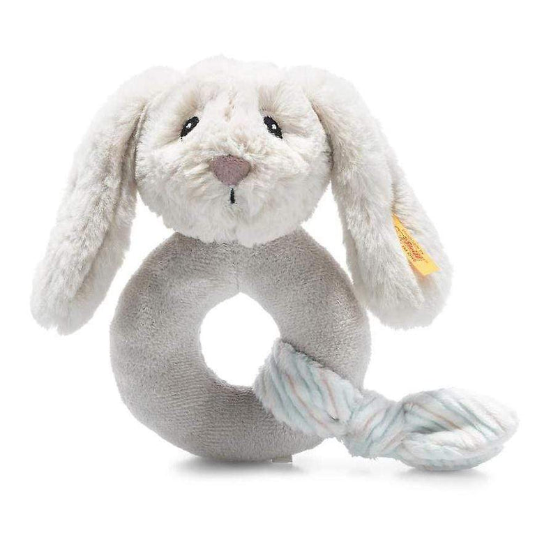 Steiff Soft Cuddly Friends Hoppie Rabbit Grip Toy Rattle Soft Animals 242267 4001505242267