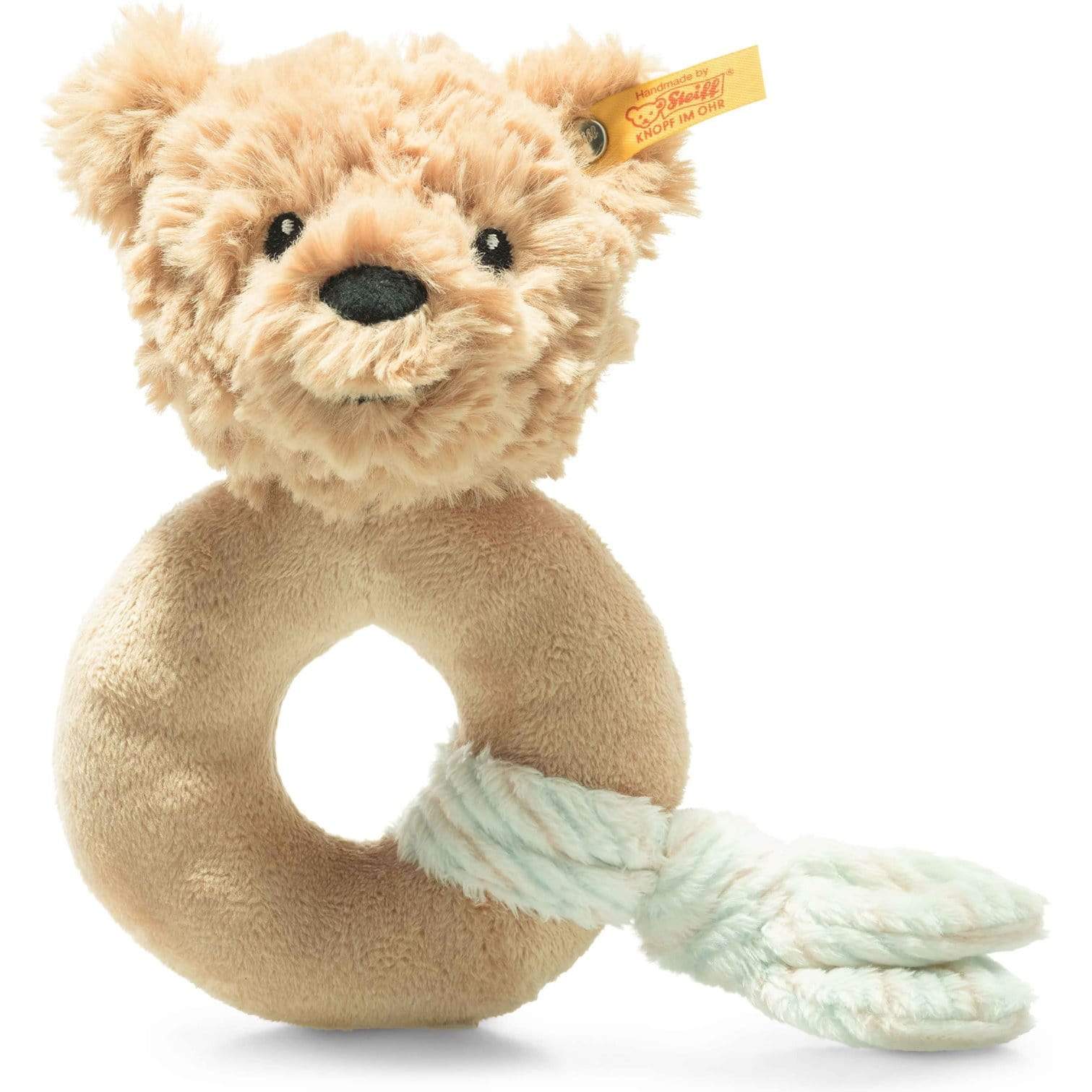 Steiff Soft Cuddly Friends Jimmy Teddy Bear Grip Toy Rattle Soft Animals 4001505240805