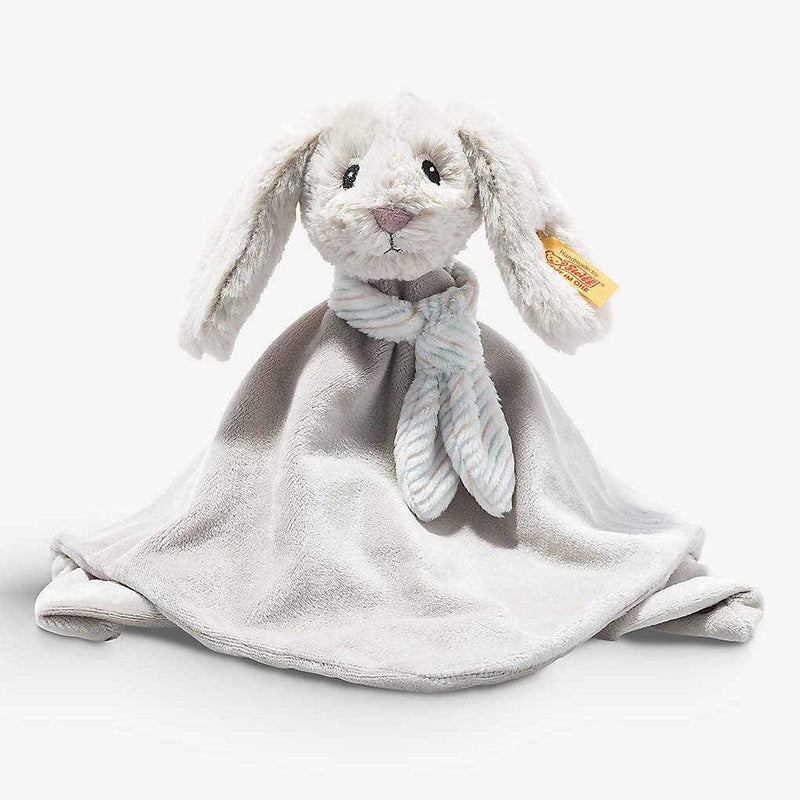 Steiff Hoppie Rabbit Comforter Light Grey Teddy Bears 242250 4001505242250