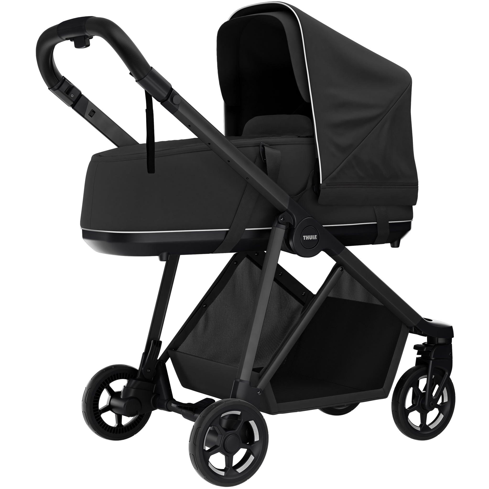 Thule Shine Black with Bassinet Pushchairs & Buggies SHI-BLK-BLK 872299049936