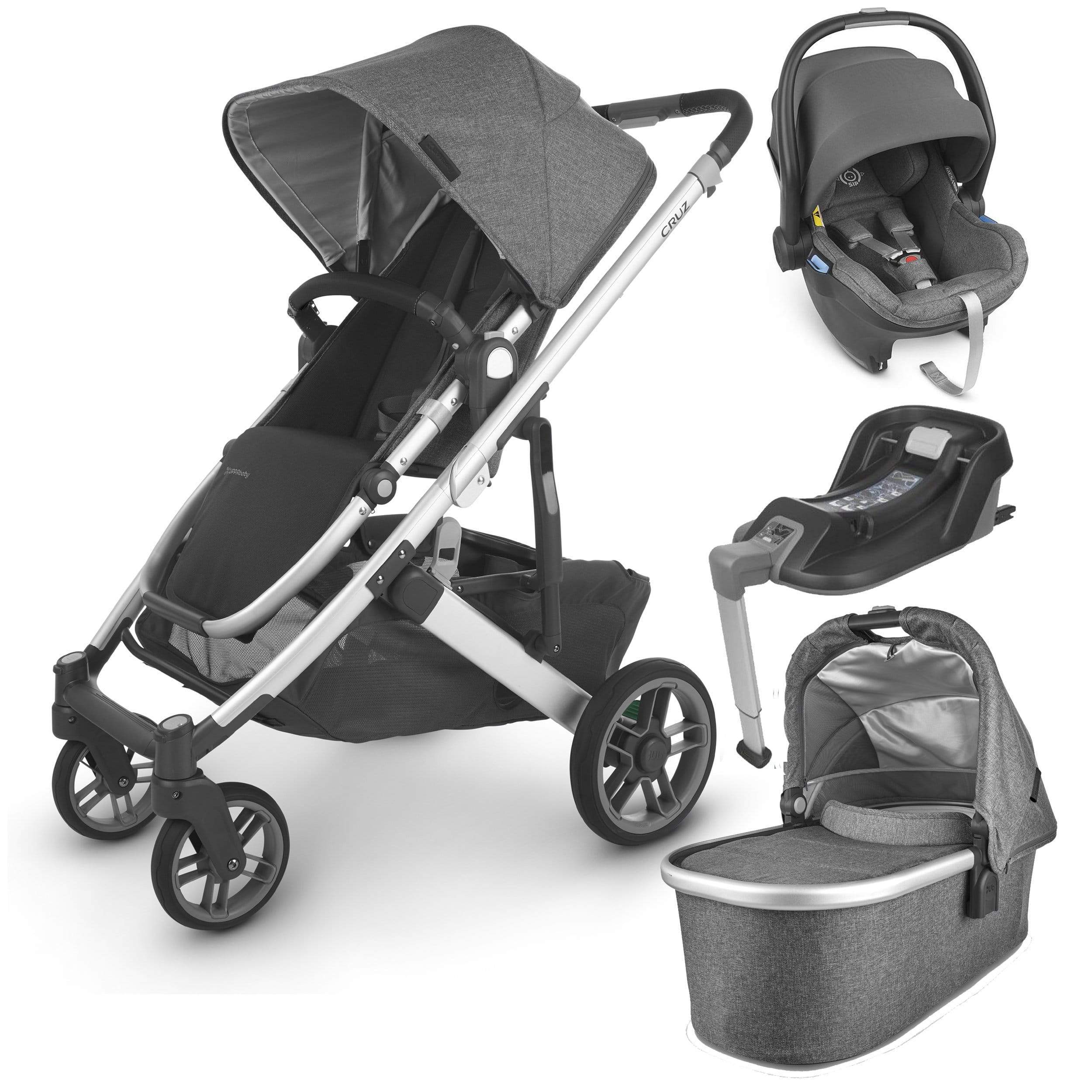 UPPAbaby Cruz v2 Mesa & Base Travel System Jordan Travel Systems 6292-JOR 0810030090090