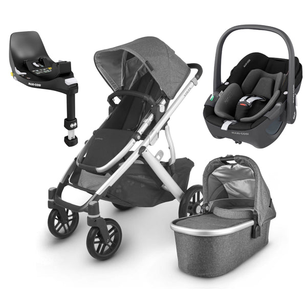 UPPAbaby Vista V2 Pebble 360 & Base Travel System Bundle Jordan Travel Systems 9131-JOR 0850001436816