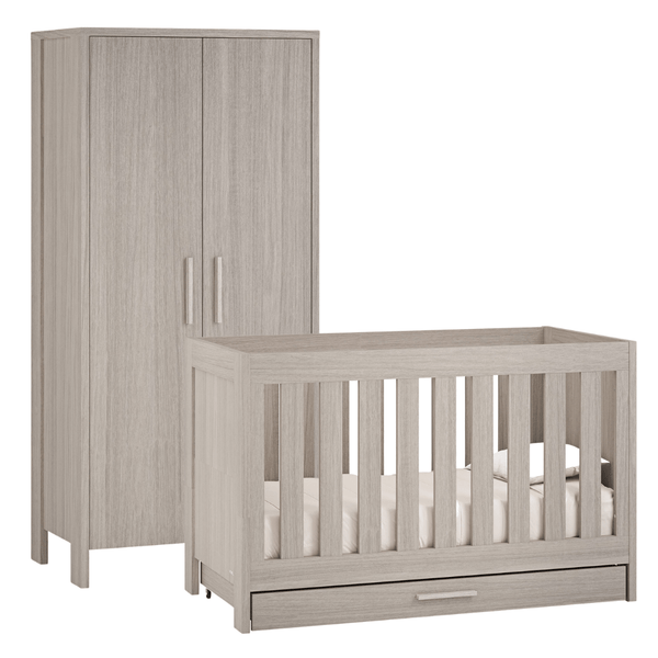 Venicci Forenzo 2 Piece Wardrobe Roomset in Nordic White Nursery Room Sets