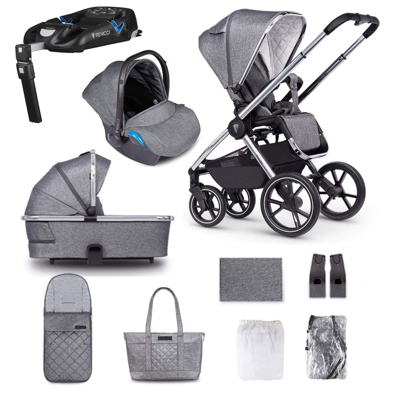 Venicci Tinum 2.0 Travel System Chrome/Rock Graphite Travel Systems 10414-RCK-GRA 5060429419758